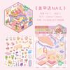 Layered Miniature Sticker Set - 3pcs Cute Dimensional Decals for DIY Scenes & Crafts