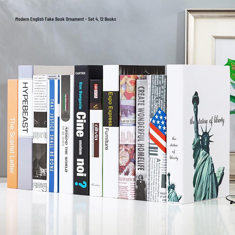 Minimalist Light Luxury Ceramic Bookend Ornament for Home Decor