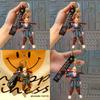 Myth Unique Black Sun Wukong Keyring Cartoon Pvc Doll For Memorable Gift Occasions