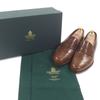 Excellent CROCKETT&JONES loafers HARVARD2 376 Last Coin whiskey cordovan Used