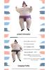 Sumo Wrestler Inflatable Costume - Adult & Child Party Prop