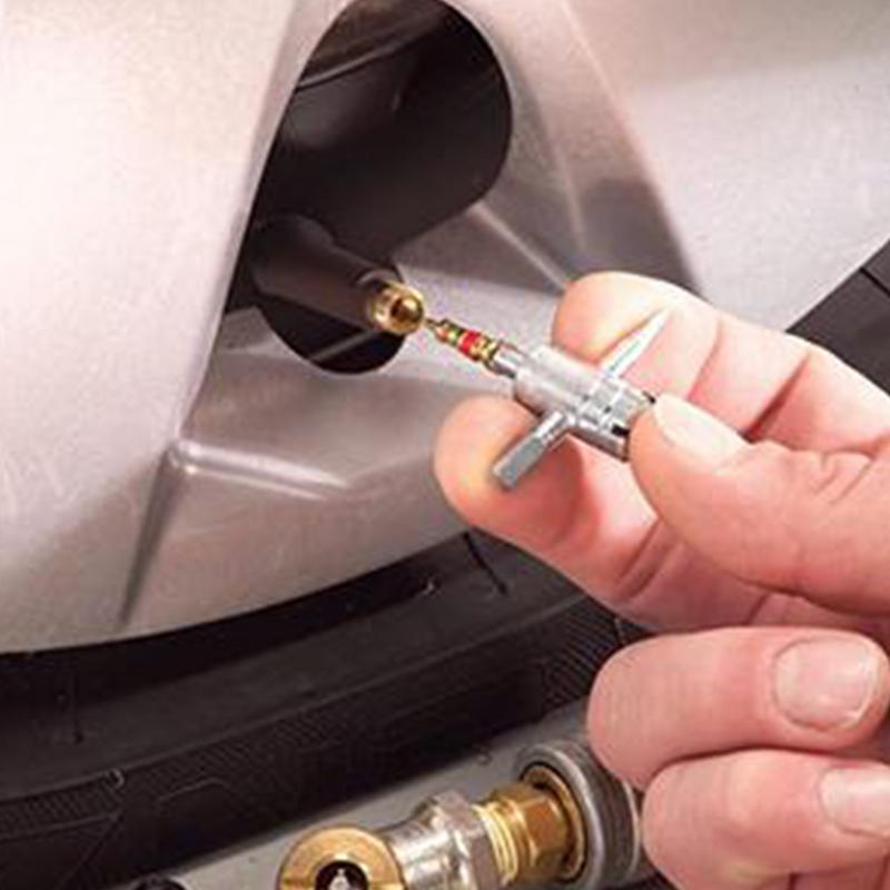 36/45 Stück Auto Reifen Ventilschaft Werkzeug Abzieher Einbaukit Einzel-/Doppelkopf Ventileinsatz Entferner 4-Wege Ventilschaft Abzieher Einbauwerkzeug