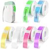 6Rolls Phomemo lLabel Printer Paper,0.47 X 1.57 in Phomemo D30 Label Tape, Smart Mini Label Maker Refill 160 Sheets/Roll,Thermal Sticker Paper for