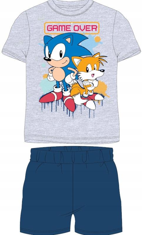 BOY' SHORT SLEEVE PAJAMAS SONIC shorts gray 122 D011T