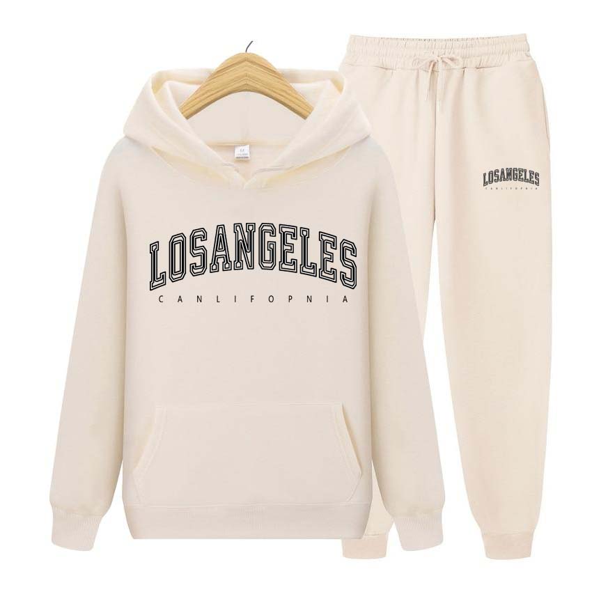 

Женский комплект с капюшоном, модный повседневный костюм, комплект из двух предметов, женские толстовки с принтом, спортивные костюмы, брюки для бега, плотная теплая одежда