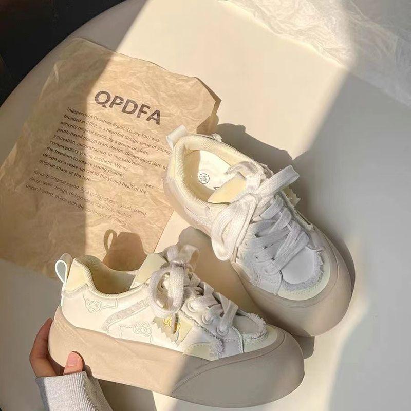 Original Thick-soled Heightening Little White Shoes Women's New Versatile Niche Shoes Casual Bread Shoes Board Shoes