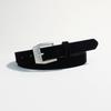 Luxury Design Suede Leather Belt Pin Buckle Vintage Women Waist Belt Versatile Retro Frosted Thin Waistband Jeans Decoration