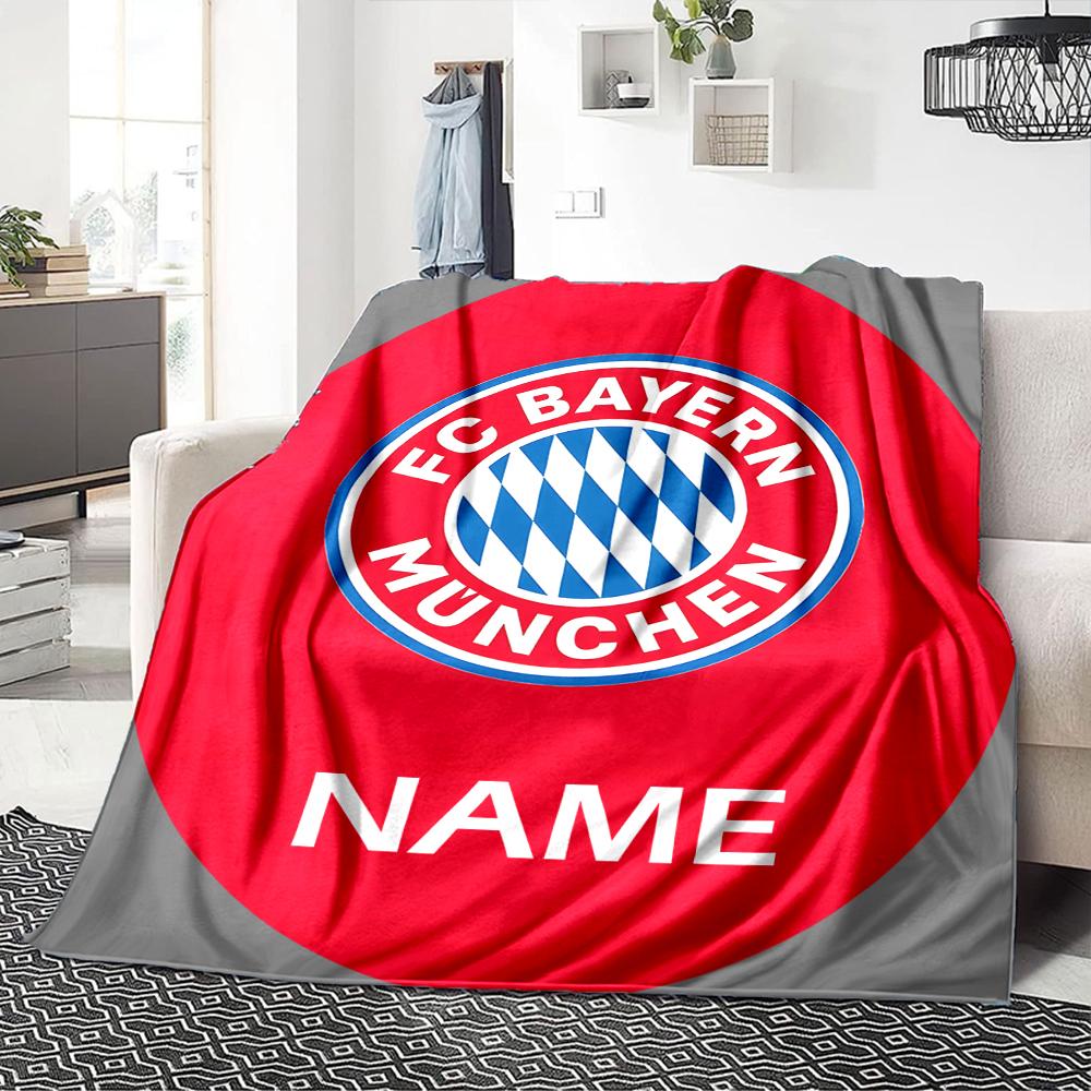 Custom Name "Juventus Crest Badge" Blanket for Couch & Bed, Plush Cozy Fuzzy Blanket Super Soft & Warm Blankets for Fall and Winter. 0908275