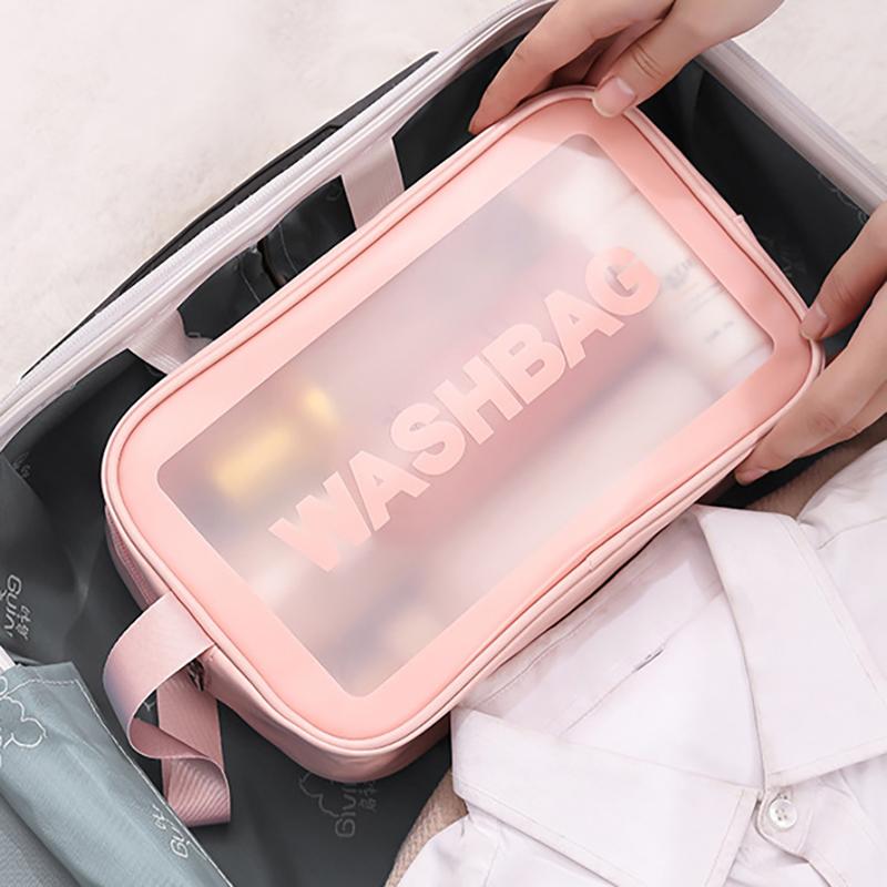 Waterproof Makeup Bag Portable Travel Transparent Storage Bag Multifunction Travel Wash Bag Cosmetic Organizer Bags