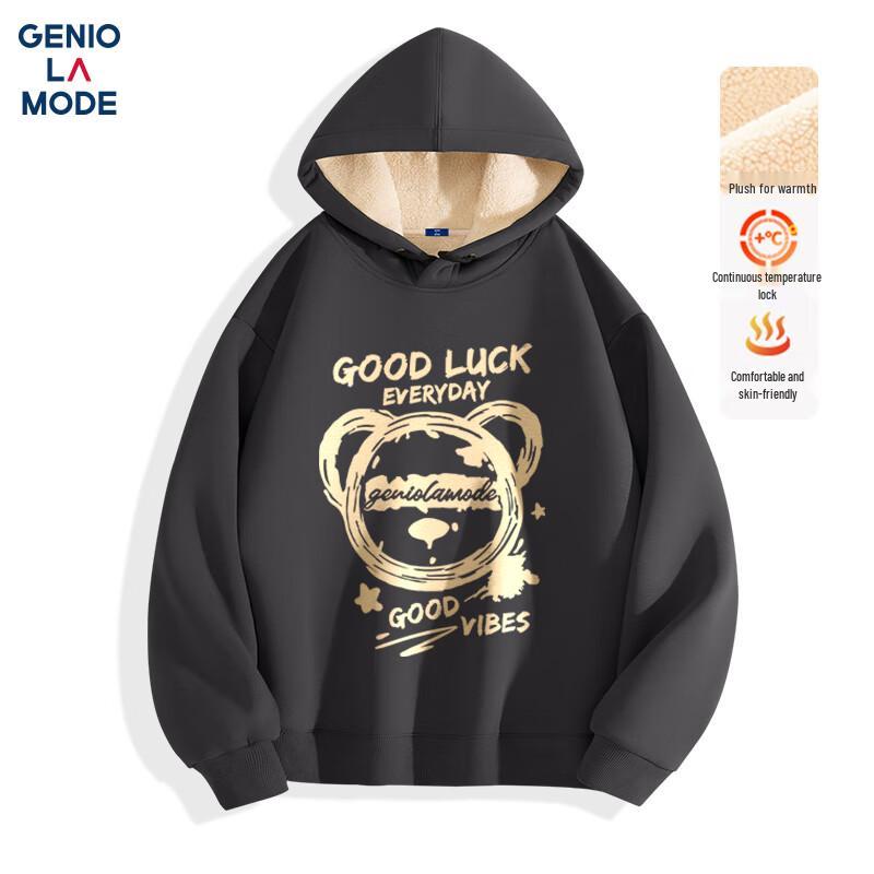 GENIOLAMODE Men's Winter Heavyweight Fleece Hoodie