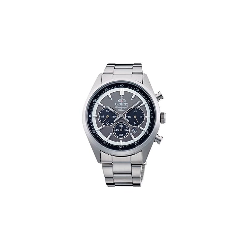 Orient NEO70's Neo Seventies Solar Panda Watch, Made In Japan with Manufacturer's Warranty, WV0011TX, Men's, Dark Gray
