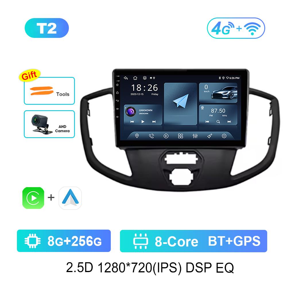 GPS Navigation Android Intelligent System for Ford Transit 2015 Car Radio Multimedia Player WiFi HD Touch Screen 4G Head Unit