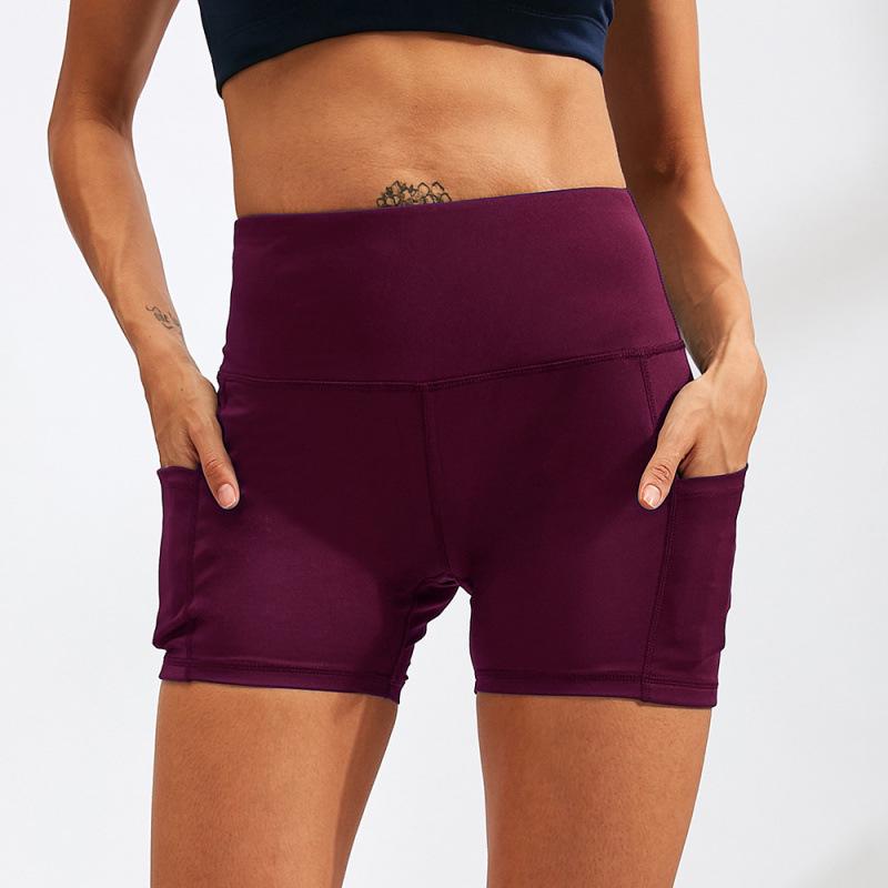 Women's Quick-Dry High-Waisted Yoga Capri Pants with Pockets, Stretchy, Tight-Fit, Ideal for Training and Running