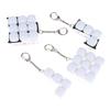 Relaxing Diy Keyboard Keychain Keycap Keys Button Finger Keyboard Cap 1/2/3/4/9Keys Relief Stress Clicker Toy Child Adult