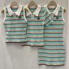 Shenzhen Nanyou~ ce16 new lapel striped knitted short-sleeved casual simple fashion versatile top 616119