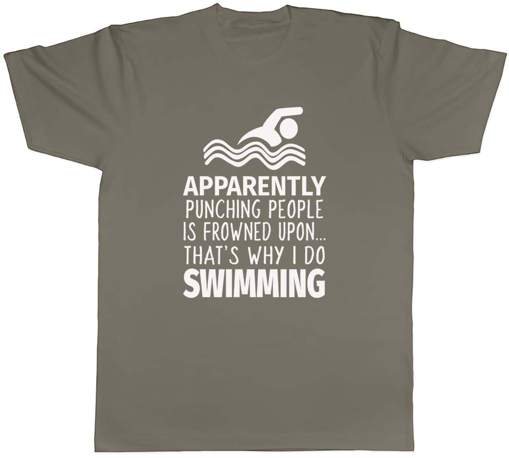 Punching People is Frowned Upon Thats Why I Do Swimming Unisex Unisex TShirt Tee