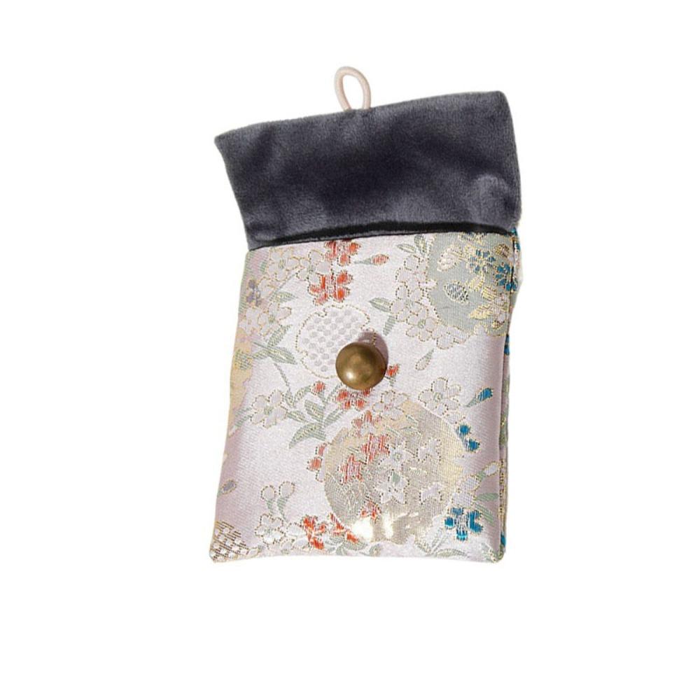 Embroidered Flowers Jewelry Packing Bag Rings Necklace Jewelry Holder Earrings Storage Case  Travel