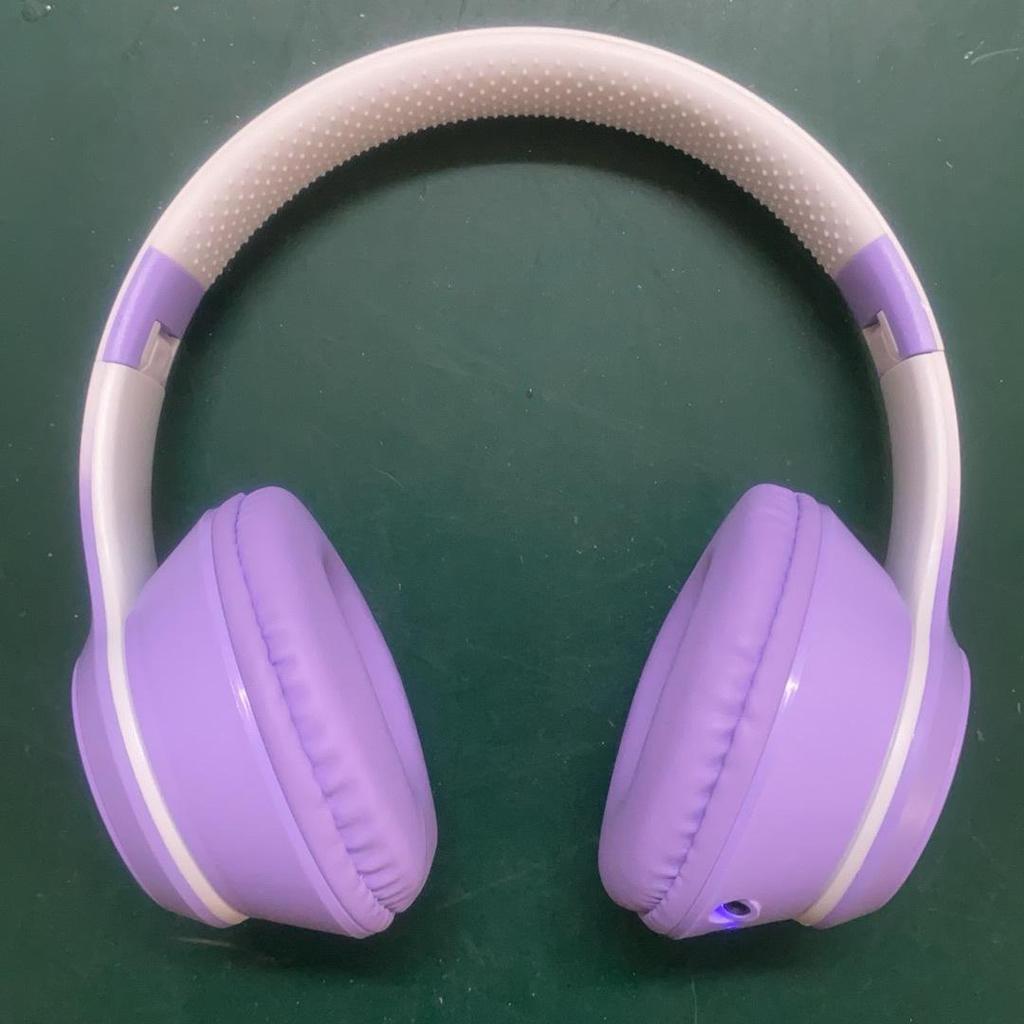 Luminous Gradient Wireless Bluetooth Headband with Macaron Earbuds – Heavy Bass Best Seller