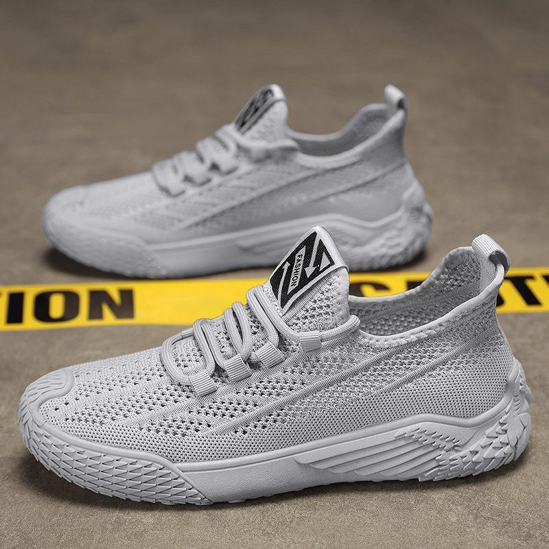 

Flying woven shoes men s summer 2024 thin breathable sports casual mesh shoes men s hollow mesh mesh shoes men s 44