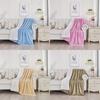 Thick Polyester Plush Fleece Blanket With Double Layer Warmth For Home Use Sleep