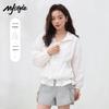 MJ STYLE Women's Ruffle Hooded Sun Protection Top
