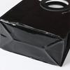 1pc Fashion Black Gift Bag Transparent PVC Handhold Packaging Tote Large Capacity Square/Round Handle Shopping Bags