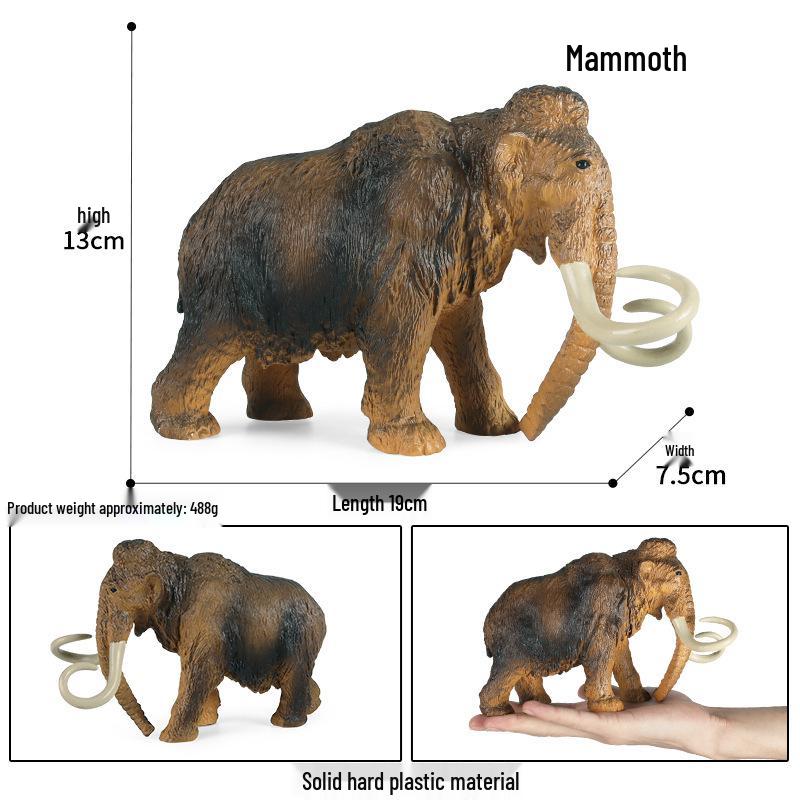 Wildlife Elephant Simulation Toy: African & Asian Elephant Model for Children