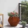 Plant Pot 2 pcs Rusty 50 x 50 x 40 cm Weatherproof Steel
