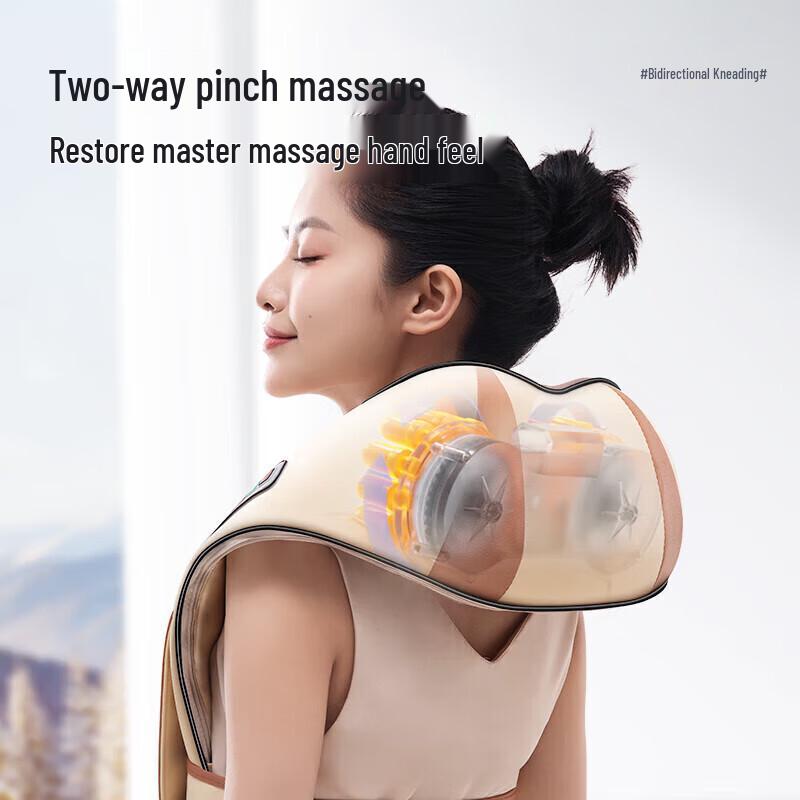 Aux Multi-purpose Neck and Body Kneading Massager with Heat CN Plug (adapter Included)