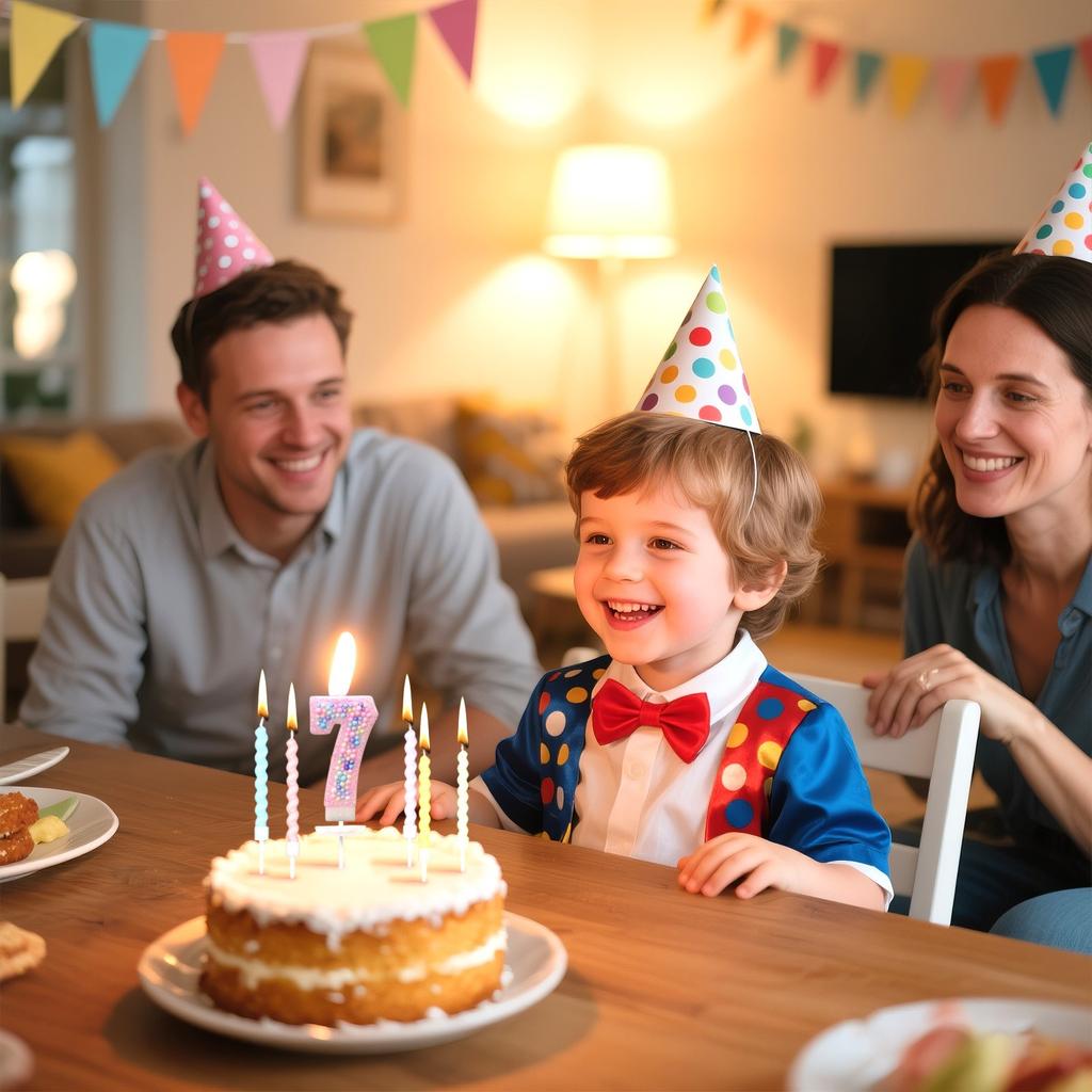 Macaron Colored Ball Threaded Candle Set Birthday Candle Decoration