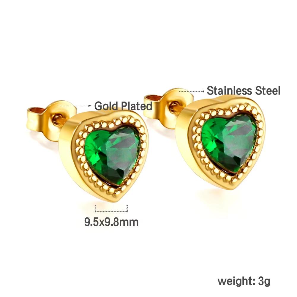 Luxury Fan Shaped Short Stud Earrings For Women Hypoallergenic Vacuum Plating Elegant And Versatile