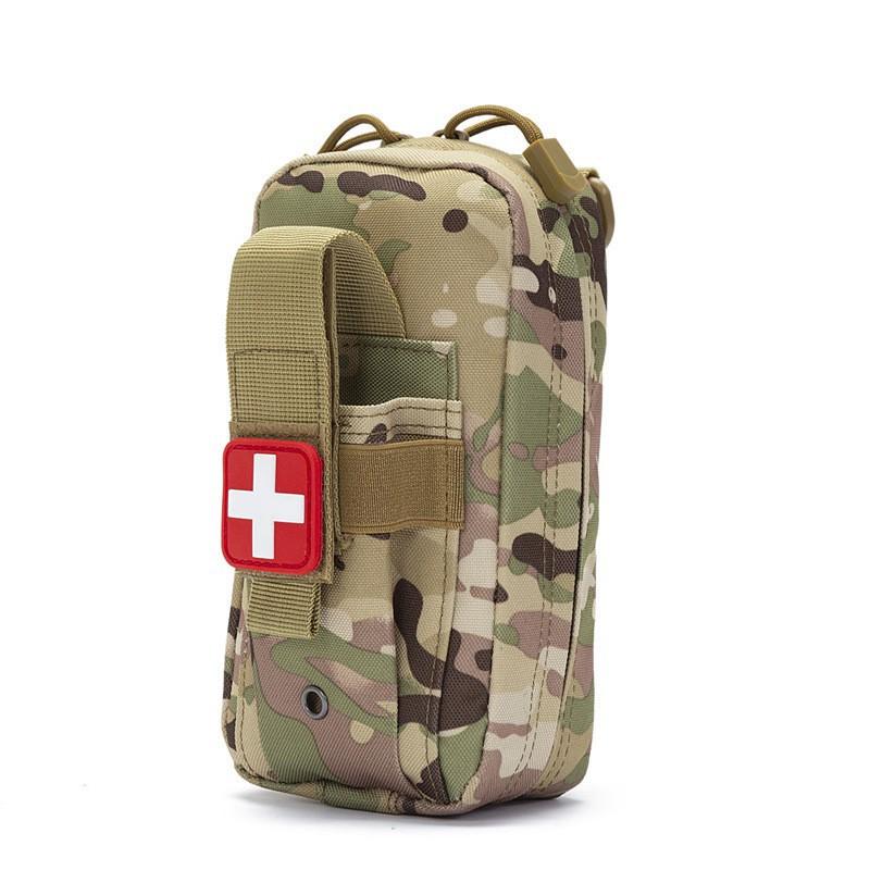 Portable First-aid Bag Nylon MOLLE Outdoor Medical Storage Accessories Waist Military Fan Hanging