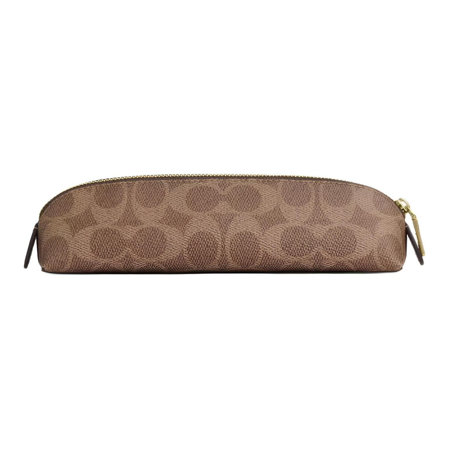 

Coach X Peanuts Collaboration 20 Brand Logo Classic Canvas And Leather Travel Storage Bag Small Women bags Brown CZ206-IMXHE Brown