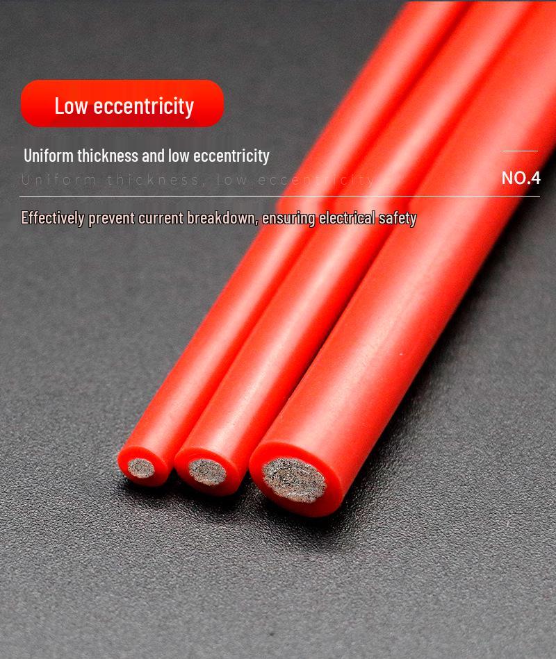 High-Temp Resistant Silicone Wire for Lithium Battery, Tinned Copper, Various AWG Sizes