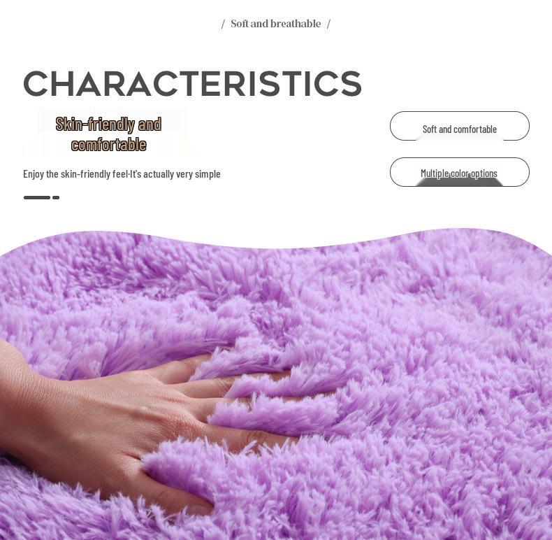 Zestaw mat łazienkowych antypoślizgowych w stylu skandynawskim - Mata podłogowa z PVC z wełny jedwabnej, Toaleta, Wanna, 3-częściowy.