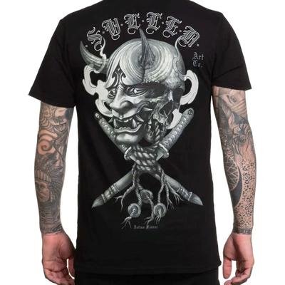 Sullen Unisexs Farrar Hanya Premium Jet Black T Shirt Jtbk