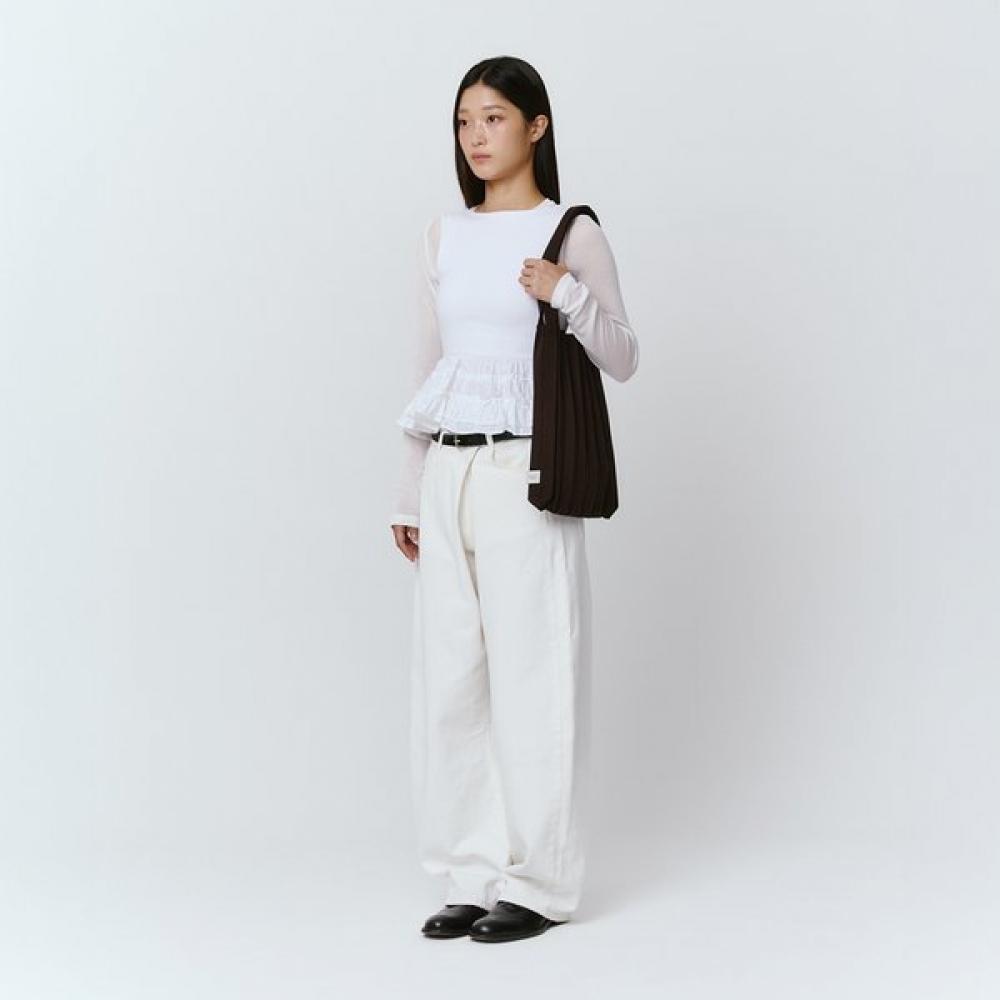 Pleatsmama Deep Brown New Shoulder Bag