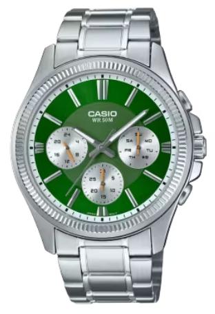 CASIO Mod. DAY DATE MULTIFUNCTION - GREEN MTP-1375D-3AVDF