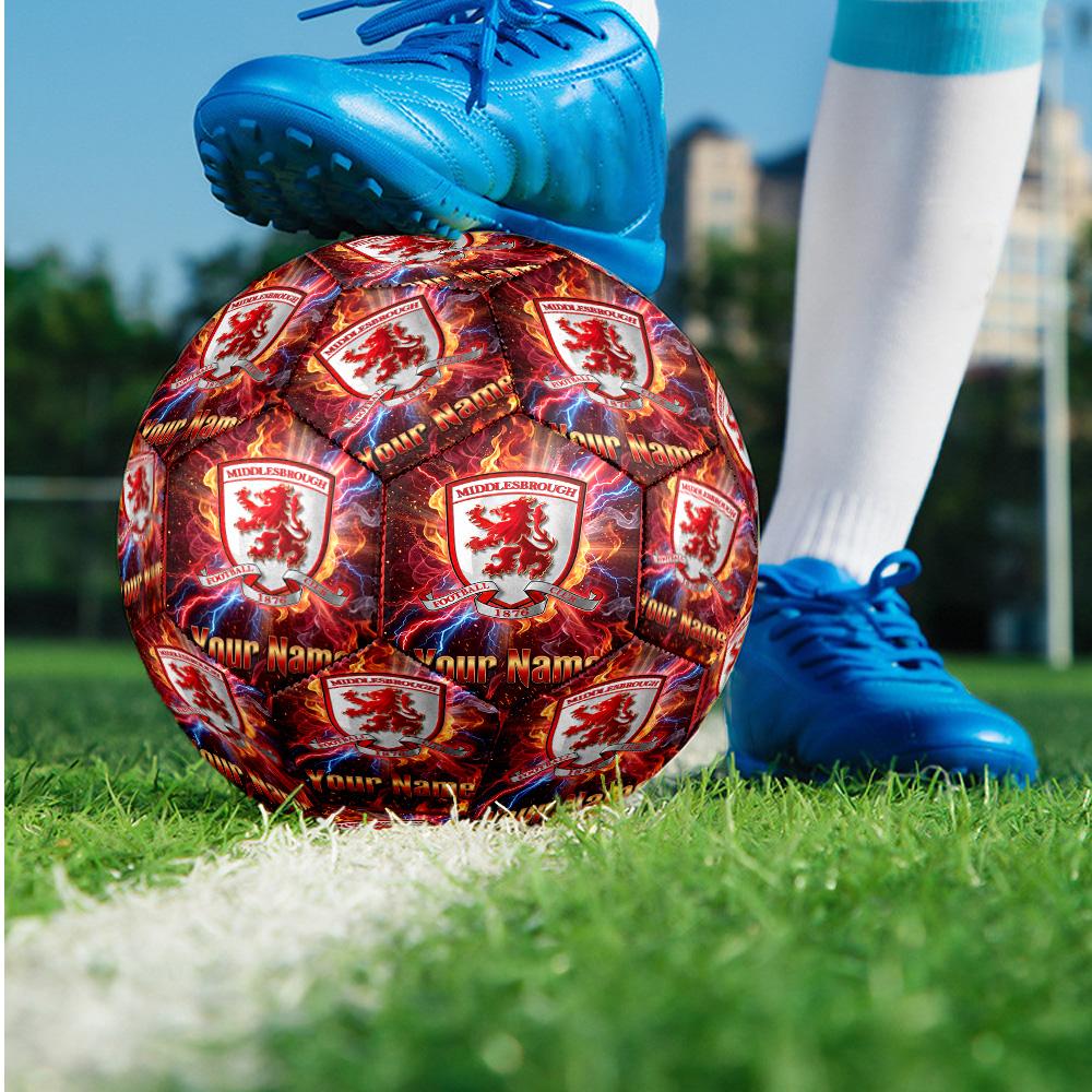 Middlesbrough FC Fashion Size 5 Football Wearproof Non‑Slip Soccer Ball For Sports Training Entertainment Use