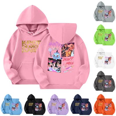 Child Fashion Lightweight Long Sleeve Pullover With Pockets  Print Hoodie