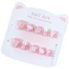Handmade Love Heart Butterfly Kids' Wearable Nail Art Stickers for Ages 3-12