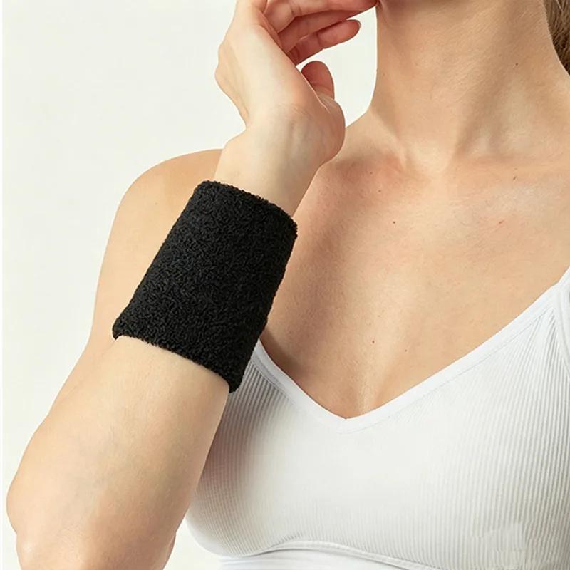 Farbe Weiche Atmungsaktive Handtuch Schweißarmbänder Schweißabsorbierender Sport Handgelenksschutz für Gehen Training