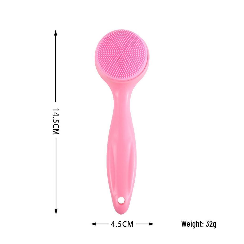 Portable Silicone Facial Cleansing & Makeup Remover Brush - Soft Blackhead Remover Tool