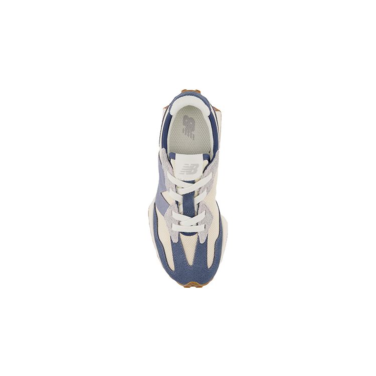 New Balance 327 Bungee Lace Little Kid Vintage Indigo Kids Sneakers Purple Navy Beige PH327RD
