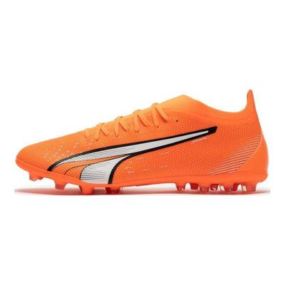Ultra Match Round Toe Comfortable MG (Rubber Short Stud) Soccer Shoes Men Soccer Shoes Orange 107219-01