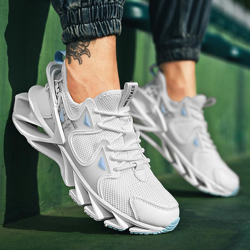 Putian coconut black breathable running shoes shock-absorbing running mesh shoes casual summer blade sports trendy shoes