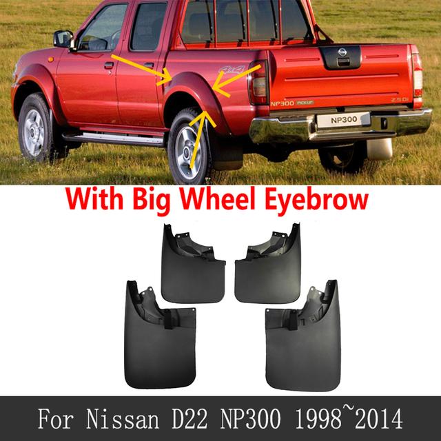 Mudguards For Nissan Navara NP300 PickUp D22 1998~2004 1997 2005 2003 2002 Mud Front Wheels Fender Mudflap Car Accessories 2000