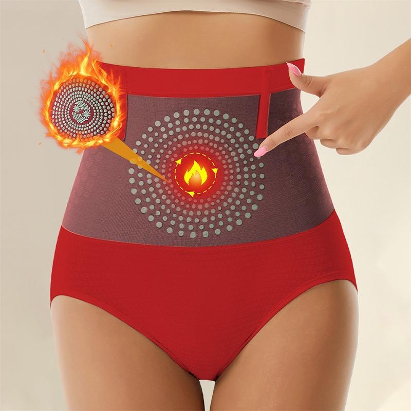 Mutandine Calde Senza Cuciture a Vita Alta Modellanti Pancia Post-Partum Shapewear Taglie Forti con Cintura Solleva Fianchi Biancheria Intima Antiscivolo