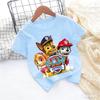 Paw Patrols Baby TShirt Girls  Boys Clothes Cartoon Anime Chase Skye Figure Printed Toddler Tops Summer Clothes Gift