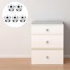 5 Pcs Football Handle Door Knob Drawer Pull Outdoor Cabinet Children's Room Abs